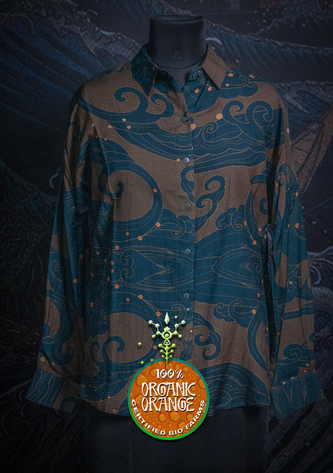 Longsleeve Smarto Shirt Woman / Bio Farms Orange - SHOGUNSEA